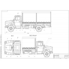 Чертеж "Автомобиль-ГАЗ-3309-ВО"