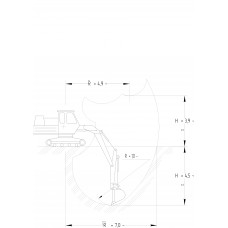 Чертеж "Экскаватор R E80 150"