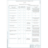 Чертеж Операционная-технологическая карта ТО-1 автобуса ПАЗ-3205.