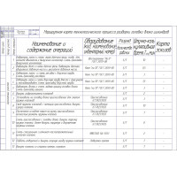Чертеж Маршрутная карта технологического процесса разбора головки блока цилилиндров ДВС ГАЗ-4062