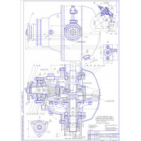 Чертеж "Блокировка дифференциала автомобиля ГАЗ-3307"